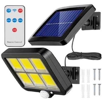 100 LED-es szürkület- és mozgásérzékelős, kültéri szolár lámpa (BBL-M) kép