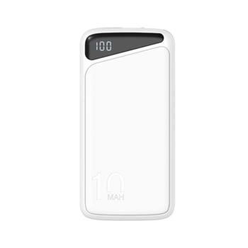 10000mah 3,7v fehér külső akkumulátor, mikro/c típusú, maximális teljesítmény: 22,5w, Optonica, 7693 kép
