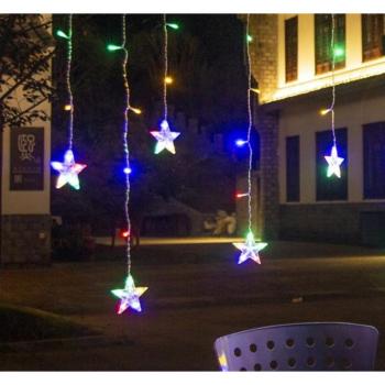 108 LED-es karácsonyi csillag fényfüzér kép