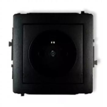 12DGP-1Z single socket Z / U MATT FEKETE kép