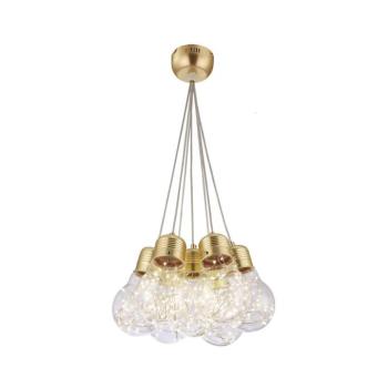 142007 - LED Csillár zsinóron BULBS LED/30W/230V arany 142007 kép