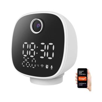 1D81- Okos kamera hőmérővel, ébresztőórával és LED lámpával 1296p Wi-Fi Tuya IP65 1D81 kép