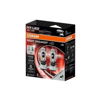 2 db-os LED autóizzó szett NIGHT BREAKER SPEED H7 PX26d/16W/12V 6000K - Osram 64210DWNBSP-2HB kép