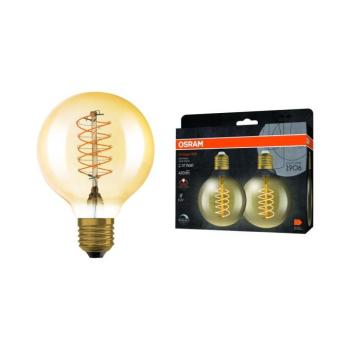 2 db-os szett, fényerőszabályozható VINTAGE FILAMENT LED izzó, E27, 4,8W, 230V, 2200K - Osram 4099854147876 kép
