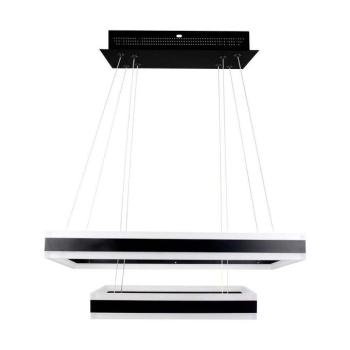 2 részes csillár, 113w, 3000K, meleg fehér, 6300lm, 360°, fekete, dimmelhető, V-TAC, 213987 kép
