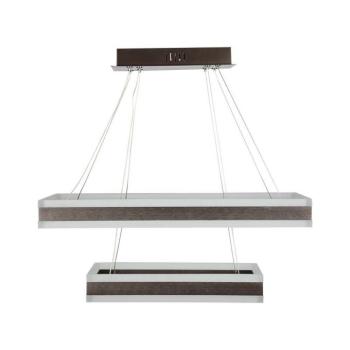 2 részes csillár, 113w, 3000K, meleg fehér, 6300lm, 360°, kávé, dimmelhető, V-TAC, 213988 kép