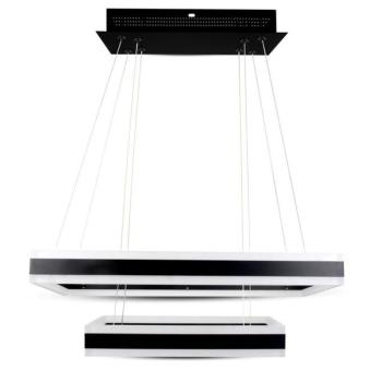 2 részes csillár, 115w, 3000K, meleg fehér, 7500lm, 120°, fekete, dimmelhető, V-TAC, 3987 kép