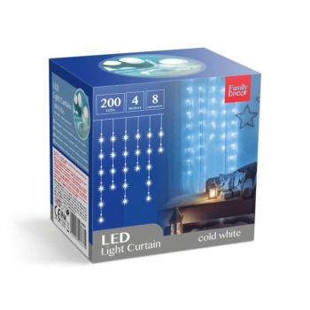 200 LED-es fényfüzér 4,2 m 8 programmal kép