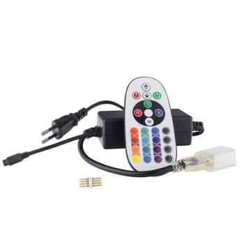 24 gombos távirányító LED szalaghoz tápegységgel és rengeteg funkcióval (BBD) kép