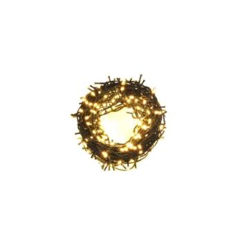 240LED karácsonyfa izzósor, fényfüzér, 15m, meleg fehér kép