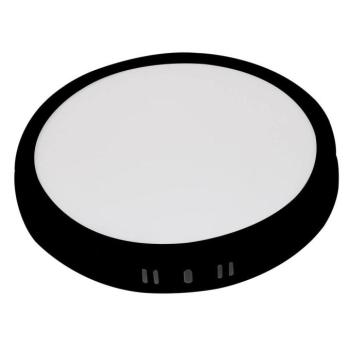 24w LED felületre szerelhető panel kerek, 3CCT, fekete, 1680 lm, Optonica, 12932 kép