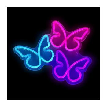 2Kids Toys - pillangó alakú LED-neon falidekoráció LED/5W/USB 2D98108 kép