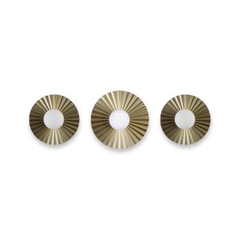 3 darabos SUNPLISS fali lámpa szett 1xG9/10W/230V arany/krémszínű K-308080 SET/3 SAND+GO kép