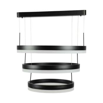 3 részes csillár, 86w, 3000K, meleg fehér, 4550lm, 360°, fekete, dimmelhető, V-TAC, 213990 kép