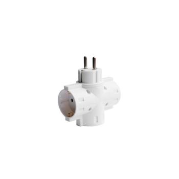 3-utas adapter, 3x Német foglalat, Optonica, 7636 kép