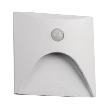 39129 - LED lépcsőlámpa érzékelővel EXIN 2,5W/230V 3000K IP65 fehér szögletes 39129 kép
