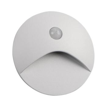 39135 - LED lépcsőlámpa érzékelővel EXIN 2,5W/230V 4000K IP65 fehér, kerek 39135 kép