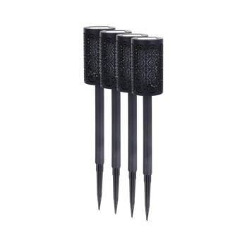 4 darabos készlet DECOR LED napelemes lámpa LED/1,2V 150 mAh 3000K 39 cm IP44 fekete EKO2502 kép
