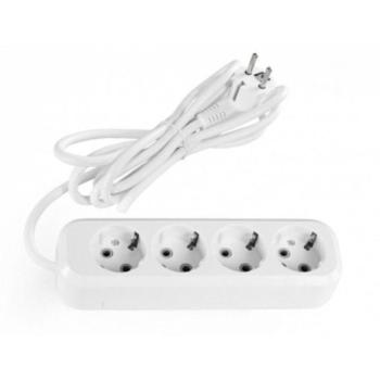 4-es hosszabbító , 3 m kábellel , 3 x 1.5 mm , 16A , szerelhető , fehér , VIDEX, TITANUM kép