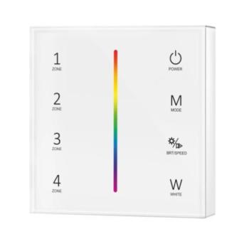 4 zónás RGB/RGBW távirányító, fehér, Optonica, 6374 kép