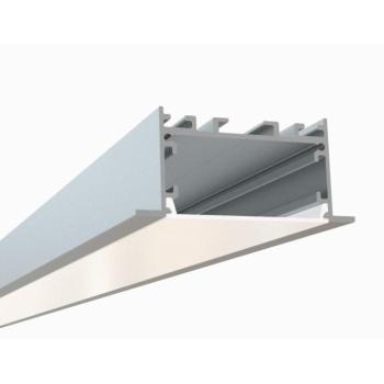 450 VL Süllyeszthető Eloxált Aluminum U Profil LED szalaghoz 2m , SINK-PANO kép