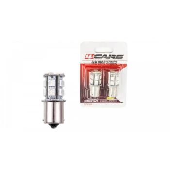 4Cars LED izzó 13LED 12V S25-5050SMD BAU15S orange, 2 db kép