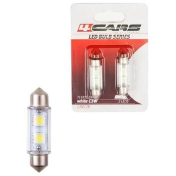 4Cars LED izzók 2LED 12V Festoon SMD T11 x 39 mm, 2 drara kép