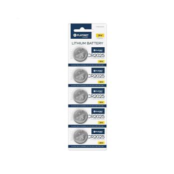 5 db lítium gomb elem CR2025 BLISTER 3V PMBCR2025 kép