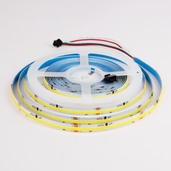 Digitális LED szalag , futófény , hideg fehér , 24V , COB , DOTLESS , 360 LED/m , 14 W/m , Miboxer , SPI1N01C kép
