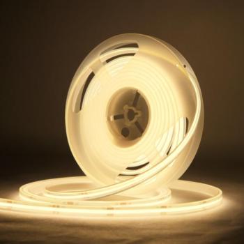 LED szalag , kültéri , 12 Volt DC , COB , 480 LED/m , DOTLESS , 11 W/m , meleg fehér , IP67 kép