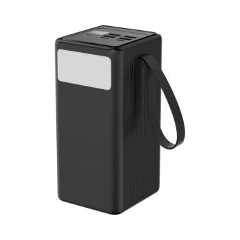60000 mAh-s, 65 W-os Power Bank, PD, 4xUSB-A + 2xUSB-C, LED zseblámpával és 1 m-es USB-C kábellel PMPB6065 kép