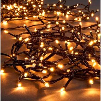 700 LED-es fényfüzér kültéri/beltéri - Extra meleg fehér kép