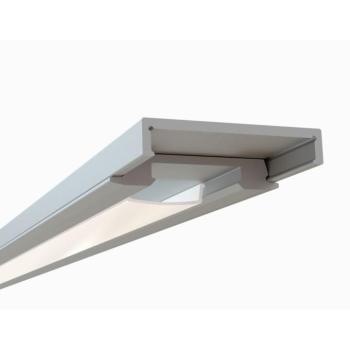 968-969 VL Eloxált Aluminum U Profil LED szalaghoz 1m , FLAT-WIDE kép