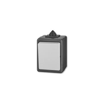 ABB 3553-80929 S - Kültéri egypólusú nyomógomb 1/0 TANGO IP44 szürke ABB 3553-80929 S