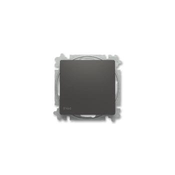 ABB 3559T-A06940 237 - Keret nélküli lépcsőházi kapcsoló, 6-os ZONI, IP44, matt fekete ABB 3559T-A06940 237 kép