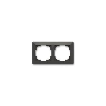 ABB 3901T-A00020 137 - ZONI dupla keret matt fekete ABB 3901T-A00020 137 kép