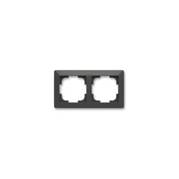 ABB 3901T-A00020 237 - ZONI dupla keret, matt fekete ABB 3901T-A00020 237 kép