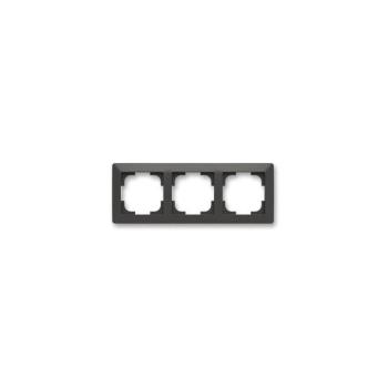 ABB 3901T-A00030 137 - ZONI hárommodulos keret matt fekete ABB 3901T-A00030 137 kép
