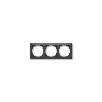 ABB 3901T-A00030 237 - Hárommodulos keret ZONI matt fekete ABB 3901T-A00030 237 kép