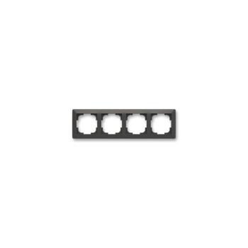 ABB 3901T-A00040 137 - Négyes keret ZONI matt fekete ABB 3901T-A00040 137 kép