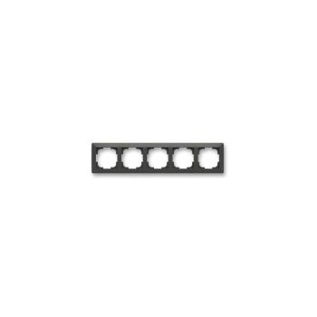 ABB 3901T-A00050 237 - ZONI 5-modulos keret, matt fekete ABB 3901T-A00050 237 kép