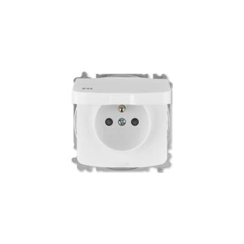 ABB 6619A-A06997 B - Csavarmentes, keret nélküli háztartási fali aljzat TANGO 250V IP44 fehér ABB 6619A-A06997 B kép
