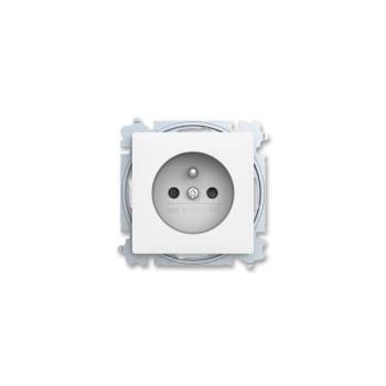ABB 6619T-A06657 240 - keret nélküli fali aljzat ZONI 250V matt fehér ABB 6619T-A06657 240 kép