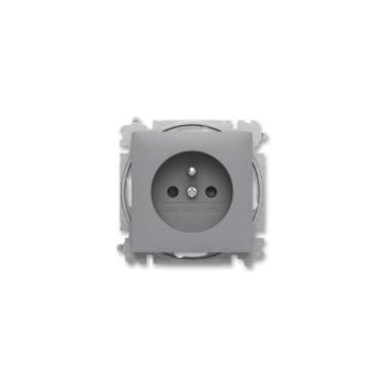 ABB 6619T-A06657 241 - Keret nélküli fali aljzat ZONI 250V szürke ABB 6619T-A06657 241 kép