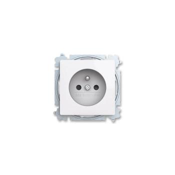 ABB 6619T-A06657 500 - Keret nélküli fali aljzat ZONI 250V fehér ABB 6619T-A06657 500 kép
