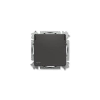 ABB 6619T-A06995 237 - Fali aljzat keret nélkül ZONI 250V IP44 matt fekete ABB 6619T-A06995 237 kép