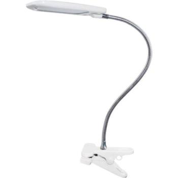 ACA Lighting BAZ LED asztali lámpa kapcsolóval és klipsszel 5W/230V/4000K/340Lm/120°/IP20, fehér kép
