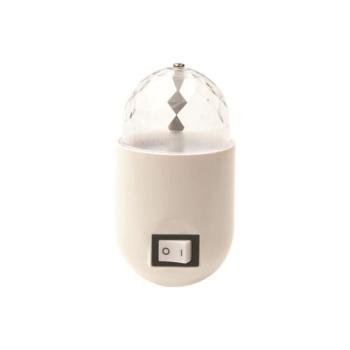 ACA Lighting Mini Disco Ball LED lámpa gyerekeknek, konnektorba, 3 W, RGB, IP20