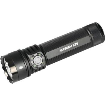 AceBeam E75 LED zseblámpa, 4500 lm, fekete kép