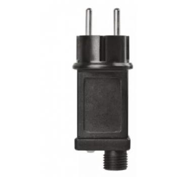 Adapter , sorolható LED fényfüzérhez , időzíthető , fekete , IP44 kép